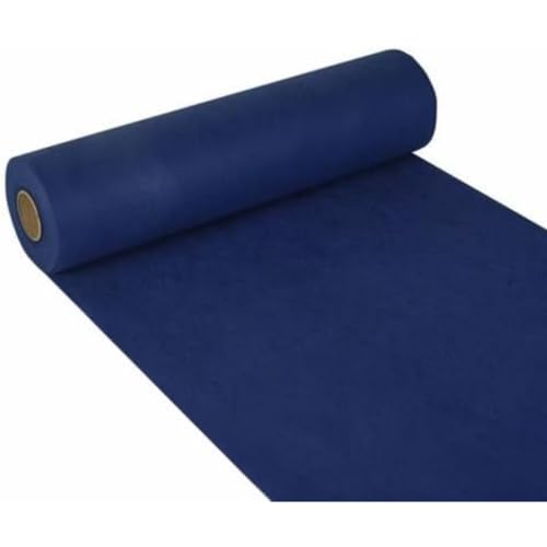 'Tisch-Deko Tavolo – Strade, Simile Al Tessuto Non Tessuto, Soft Selection 24 Mx 40 Cm In Blu Scuro In Il Rullo