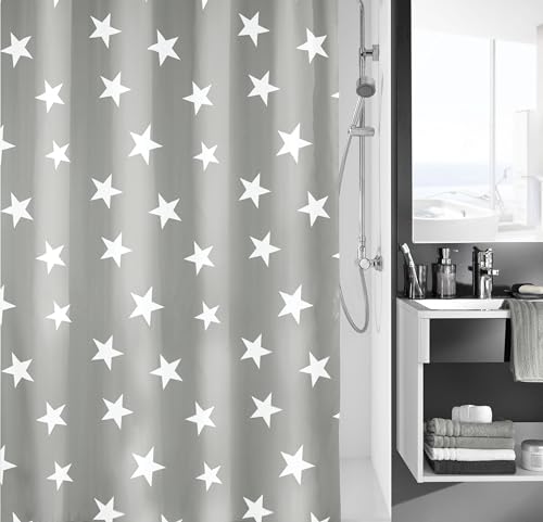Kleine Wolke Tenda Da Doccia, Poliestere, Grigio, 180 X 200 Cm