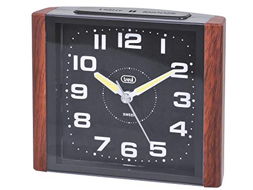 Trevi Sl 3095 V Orologio Al Quarzo Con Sveglia E Grande Quadrante, Tasto Snooze/Light, Suoneria Elettronica, Movimento Silenzioso Sweep It No Size