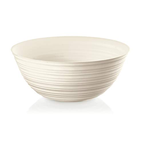Guzzini Tierra Contenitore Xl, Pio&Tito Toso, Ø30 X H12.8 Cm, 5000 Cc, Bianco