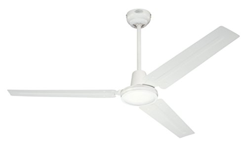 Westinghouse Lighting, Ventilatore A Soffitto Industrial, Interruttore A Parete, Ciclo Estate/Inverno, Bianco, Ø 142 Cm 7226840