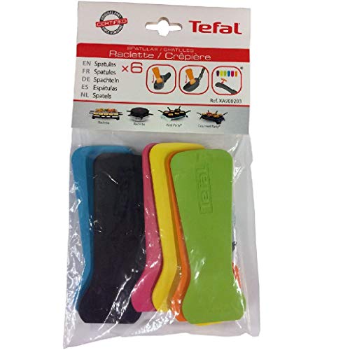 Tefal Xa900203 - Spatole Per Raclette, Multicolore, 6 Pezzi