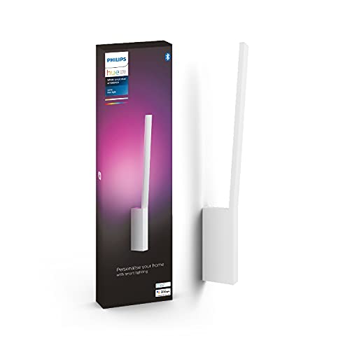 Philips Hue White And Color Ambiance Liane, Lampada Da Parete Smart, Bluetooh, 12W, Bianco