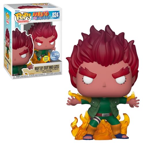 Funko Pop! Animation: Naruto Shippuden - Might Guy (Eight Inner Gates) (Glows In The Dark) (Special Edition) #824 Vinyl Figure