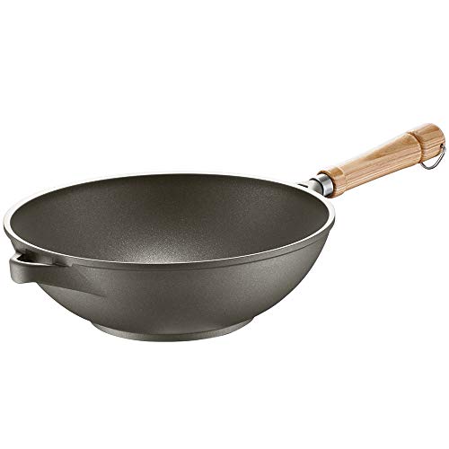 Berndes Veggy Wok 28Cm, Alluminio Pressofuso, Nero, 28 Cm, Induction