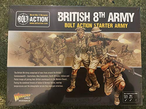 Warlord Games 402611001 British 8° Esercito Western Desert Starter Pack 1:56 Wwii Military Wargaming Kit Per Modellini In Plastica