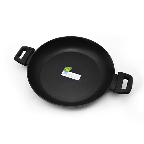 Zanetti - Evolution Tegame Induzione Diametro 24 Cm, Tegame Antiaderente Con 2 Maniglie, Alto Spessore, Colore Nero