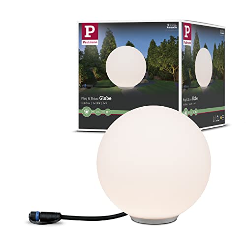 Paulmann 941.77 Lampada Da Esterno Illuminazione Giardino Terrazzo Illuminazione, Plastica, Integrato, 24 W, Bianco, 20 X 20 X 20 Cm