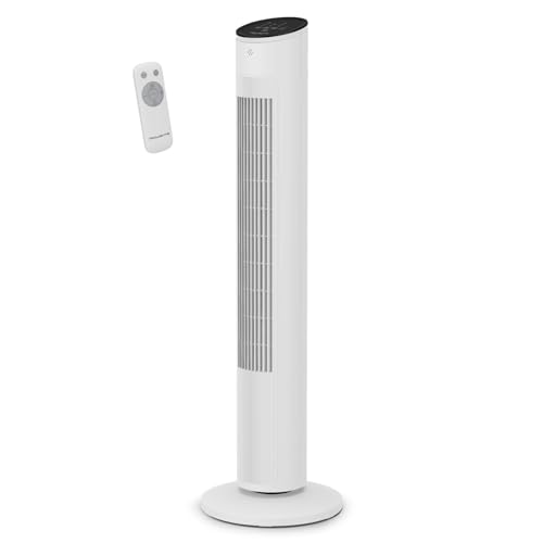 Rowenta Eole Ultra Vu6871 Ventilatore A Torre Con 40 W Di Potenza E Fino A 6 Metri Di Gamma, Silenzioso, Funzione Notturna, 3 Impostazioni, Pannello D