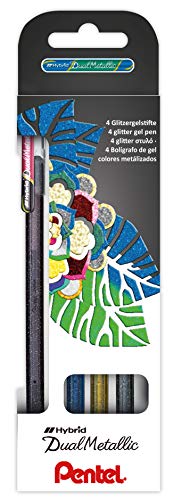Pentel K110 Dax Dual Metallic Hybrid Dual Metallic Gel Roller 4Er Set Sortiert Sortiert 4Xz