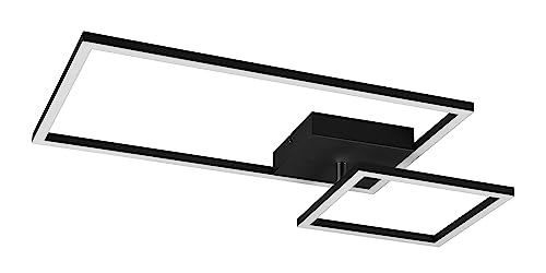 Reality, Plafoniera, Padella Incl. 1 X Led,Smd,25,0 Watt,3000K,3000 Lm. Finitura: Metallo, Nero Opaco L:63,5Cm, L:37,0Cm, A:7,5Cm Girevole,Dimmerabile