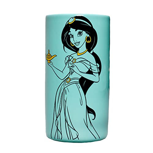 Disney Vaso Aladdin - Jasmine - Vaso Rotondo - Vaso Blu - Disney Home