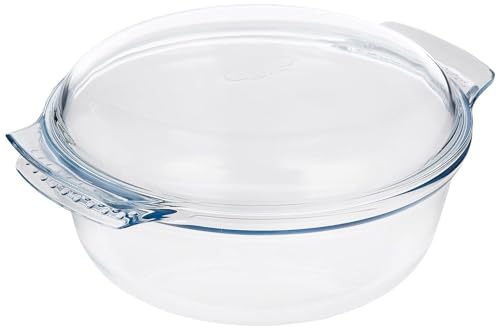 Pyrex Classic Casseruola Tonda Con Coperchio A Tegame In Vetro Borosilicato, 4.9 L