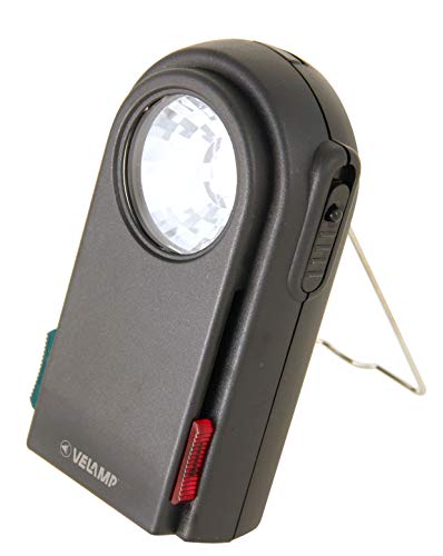 Velamp Chemin De Fer 2: Torcia 3 Led Con Filtri Colorati E Pulsante Morse. In Plastica Nero.