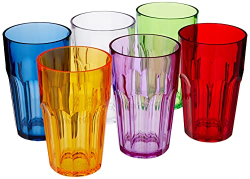 Guzzini - Happy Hour, Set Di 6 Bicchieri Alti - Ø8 X H12 Cm - Capacità: 420 Cc - 07230652