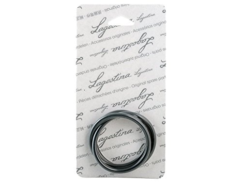 Lagostina 4660724 Guarnizione In Silicone, Ricambio Originale Lagostina, Compatibile Con Tutt I Modelli Di Pentola A Pressione Tradizionale 24 Cm, Ner