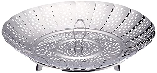 Tescoma 644808 Presto Cestello Per Cottura A Vapore, Acciaio Inossidabile, Argento, 28 Cm, 1 Pezzo