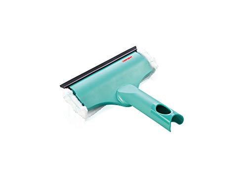 Leifheit Window & Frame Cleaner Tergivetro S Con Copertura In Microfibra, Turchese, 3.5 X 27.5 X 19 Cm