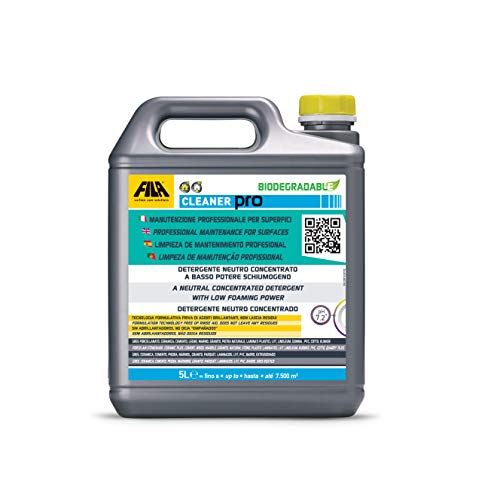 Fila Surface Care Solutions, Cleaner Pro, Detergente Universale Per Pavimenti, Altamente Concentrato. Ideale Per Gres Porcellanato. Adatto A Macchina