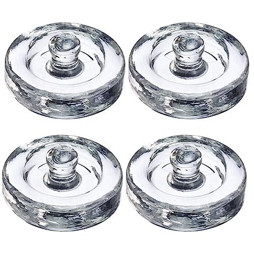 Westmark 40892260 4 Pesi Per Fermentazione Ø 8 Cm, Vetro Sodico-Calcico, Bianco