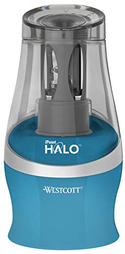 Westcott E-55053 00 Ipoint Halo - Temperamatite A Batteria, Colore: Turchese
