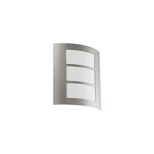 Eglo City Outdoor Wall Lighting Acciaio Inossidabile E27 15 W