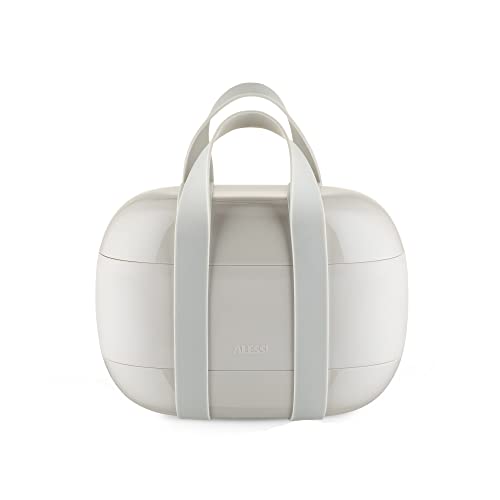 Alessi Food À Porter | Sa02 G - Lunch Box A Tre Scomparti In Resina Termoplastica, Grigio