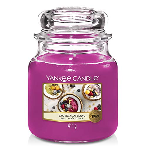Yankee Candle Candela, Ciotola Di Acai Esotica, Barattolo Medio Classico