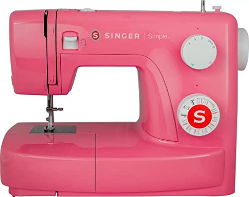 Singer Simple 3223 Macchina Da Cucire A Braccio Libero, Facile Da Usare (Rosa Pink Edition) 23 Programmi Di Cucito