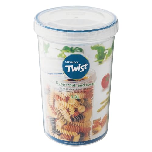 Lock & Lock, Contenitore Rotondo, Plastica Trasparente, 1.3 L