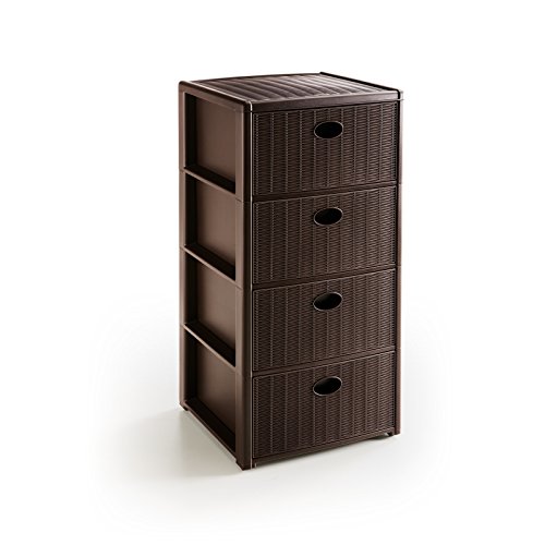 Cassettiera 4 Elegance 40X40X80 Moka