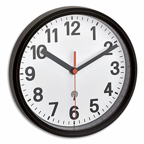 Tfa 60.3538.01 Reloj De Pared Radio Analogico Negro