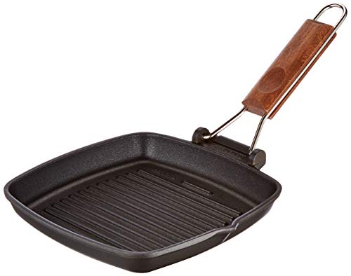 Risoli' Saporella Bistecchiera Manico Pieghevole Legno Cm. 20X20