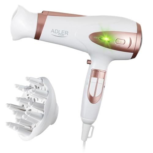 Adler Ad 2248 Sèche-Cheveux 2400 W Bronze, Blanc