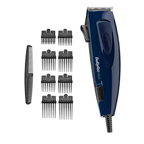 Babyliss For Men E695E - Tagliacapelli, Lame 45Mm - 8 Guide Di Taglio - Precisione 3 Mm - A Rete