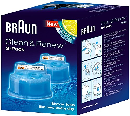 Braun Cartucce Di Ricarica Ccr2 Clean & Renew - Confezione Da 2