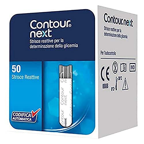 Contour Next Strisce Reattive Per Misurazione Della Glicemia, 50 Strisce