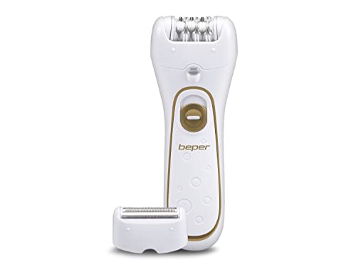 Beper 3Bepi001 – Epilatore 2In1, Funzionamento A Filo O Ricaricabile, Plug&Play, Due Testine, Due Velocità, Rasoio E Silk-Épil, Depilazione Veloce, Lu