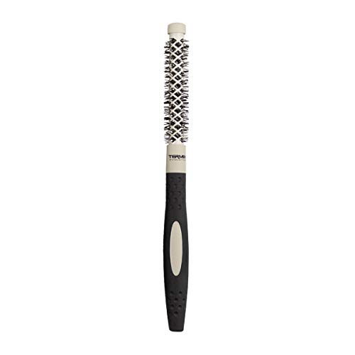 Termix Evolution Soft Ø12, Spazzola Termica Rotonda Con Fibre Appositamente Studiate Per Capelli Delicati, Beige, Nero, 12 Mm, Disponibile In 8 Diamet