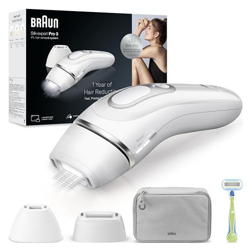 Braun Silk·Expert Pro 3 Epilatore Luce Pulsata, Epilazione A Casa, Alternativa All’Epilazione Laser, Con Custodia, Rasoio Donna Venus, 2 Testine, Idea