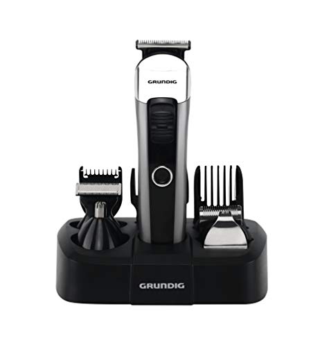 Grundig Mgk 6841 - Kit Per Tagliacapelli Con Stazione Di Ricarica, 8 Accessori