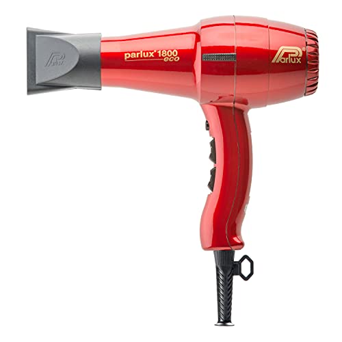 Parlux Asciugacapelli Professionale, Phon 1800 Eco, Rosso - 798 Ml