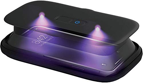 Homedics Uv-Clean - Sterilizzatore Smartphone Uv, Disinfettante, Uccide Fino Al 99.9% Di Virus E Batteri E Sterilizza Il Cellulare In 60 Secondi, Nero
