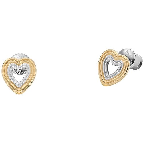 Skagen Orecchini Da Donna Kariana, Lunghezza: 8,6 Mm, Larghezza: 8,2 Mm Orecchini In Acciaio Inossidabile A 2 Toni, Skj1677998