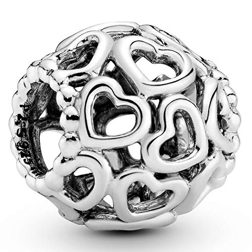 Perlina Traforata Pandora 790964 Argento Donna Apri Il Tuo Cuore
