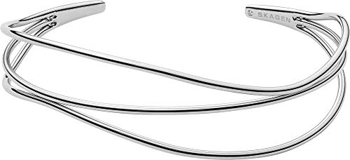 Skagen Bracciale Da Donna Kariana, 61 Mm X 49,5 Mm Di Lunghezza Interna Bracciale In Acciaio Inossidabile Argento, Skj1124040