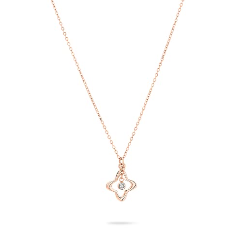 Apple Of Eden Collana Aj-0003-N-45 Ip Oro Rosa, 45 Cm, Acciaio Inossidabile, Nessuna Pietra Preziosa