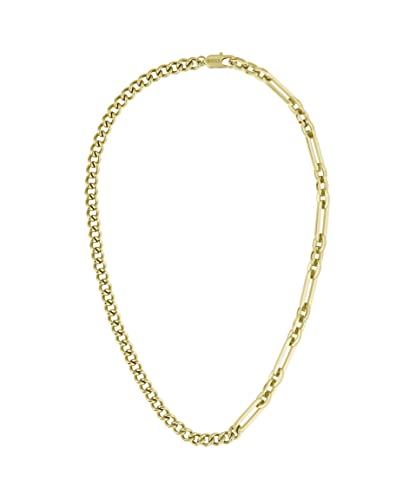 Boss Jewelry Collana A Catena Da Uomo Collezione Mattini In Acciaio Inossidabile, Oro (Yellow Gold), Taglia Unica
