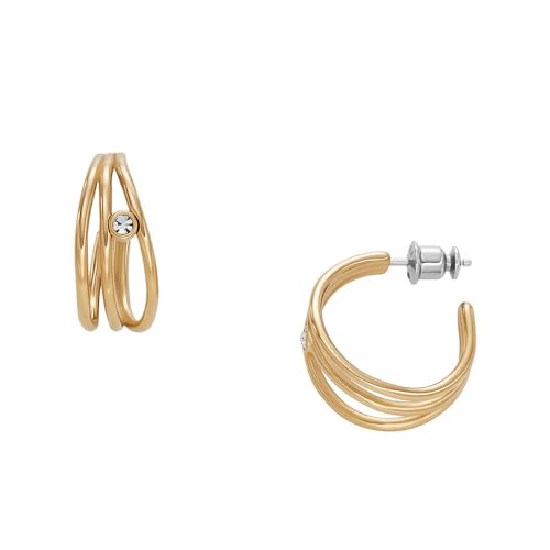 Skagen Orecchini A Perno In Acciaio Inossidabile Da Donna, 2 Toni Argento E Oro