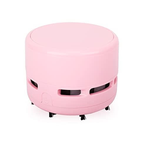 Fineinno Aspirapolvere Mini Aspirapolvere Aspirapolvere A Batteria Mini Aspirapolvere Da Tavolo Nero Per Pc, Tastiera, Desktop, Ecc. (Batteria Non Inc